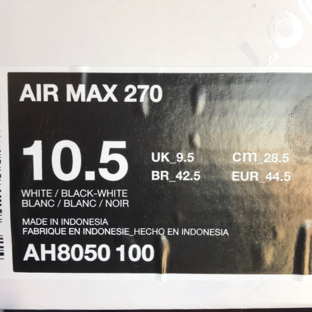 Air max size 10.5
